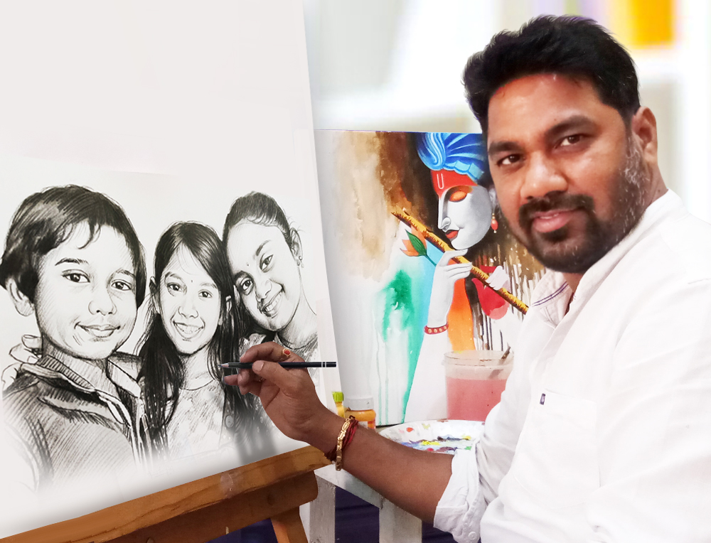 Pencil Art. Face Drawing Sketch. Shading Artist. Portrait Artist, Pencil Shading in near to me chennai